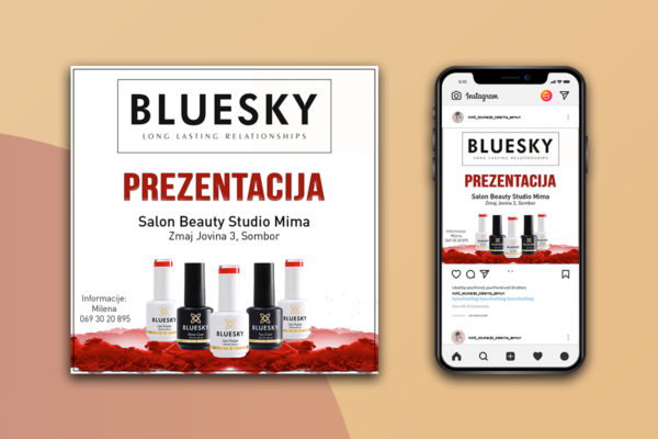 Instagram banner for Bluesky product promotion